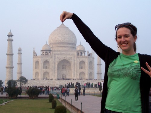 The Modern Gal at the Taj Mahal