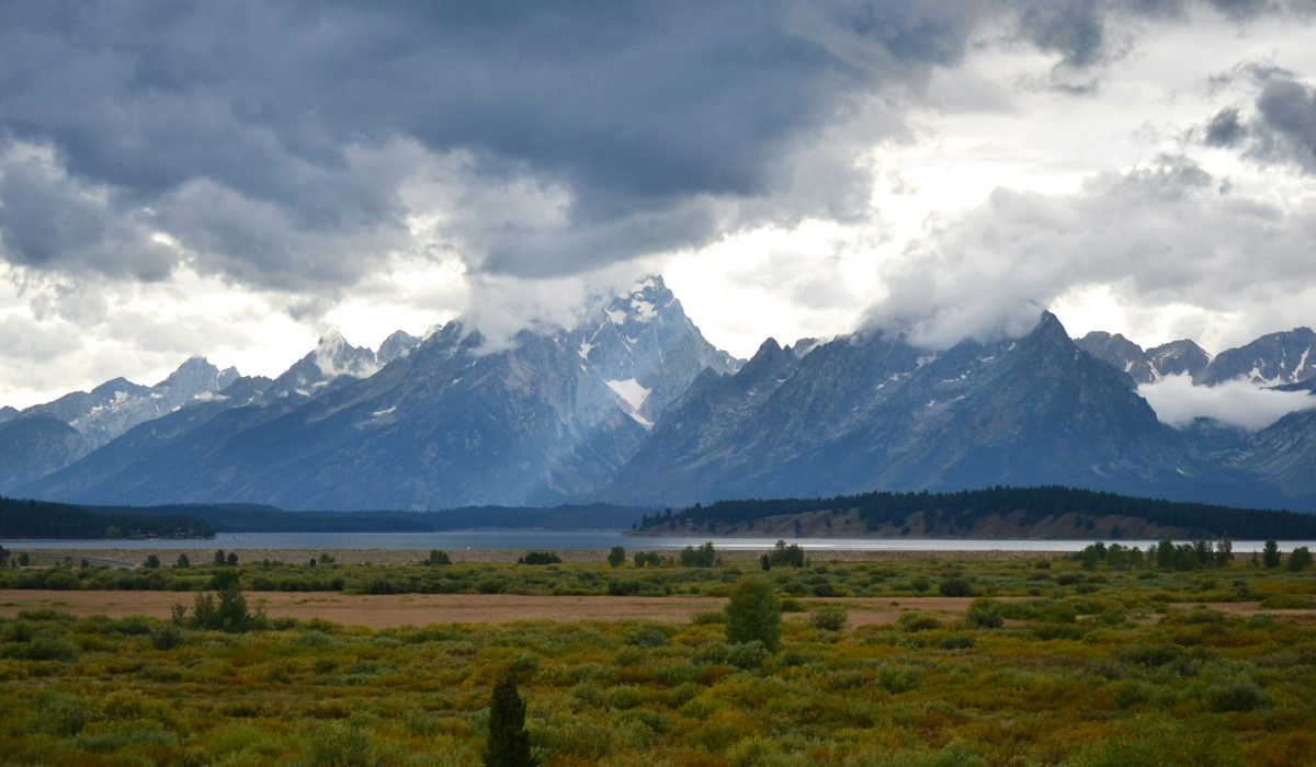 Grand Tetons with Clouds