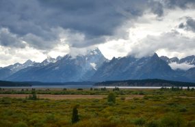 Grand Tetons with Clouds